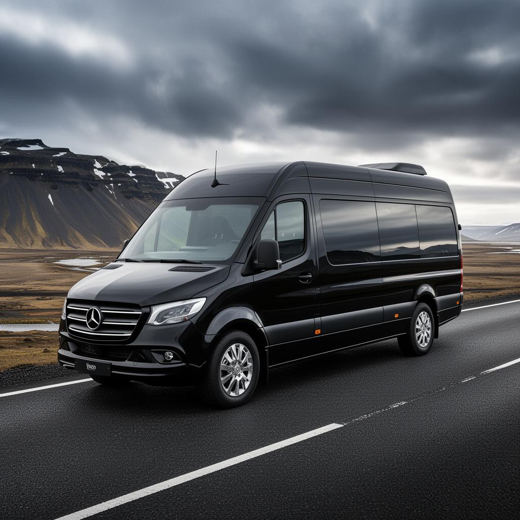 Mercedes Sprinter high-end tour vehicle in Iceland